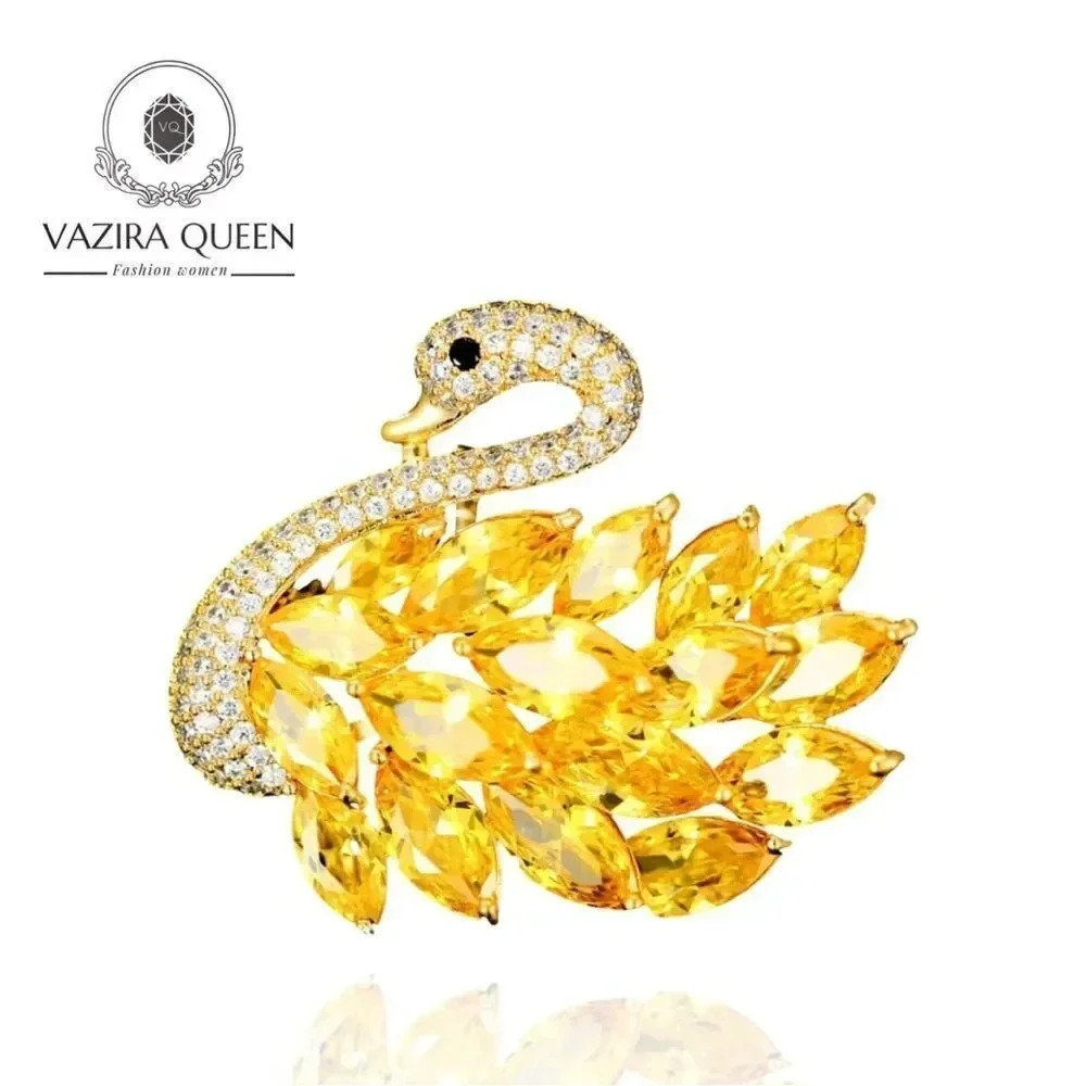VQ Swan Brooch